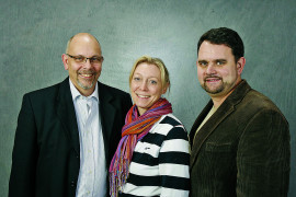 Pär Ramberg, Anna Grill-Biewer och Richard Pålsson på Plastic Omnium AB.